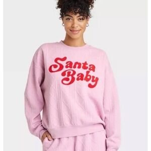 Grayson Threads Santa Baby Sweatshirt oversized fit